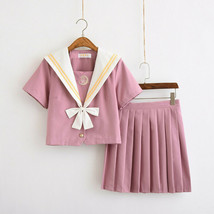 Japanese JK Schoolgirl Sailor Uniform Dress Cosplay Costume Pleated Plaid Skirt - £16.53 GBP