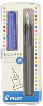 PILOT Kakuno Fountain Pen, Grey/Blue Barrel, Medium Nib (90133) - $19.58