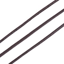 Cowhide Leather Cord 10m Bead Cord Round Dyed Coconut Brown 1.5mm  RT3 - £8.17 GBP