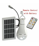 NEW LED Solar Remote Control Light Solar Bulb Lamp Indoor Waterproof Panel - $475.93 MXN+