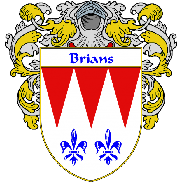 Brians Family Crest / Coat of Arms JPG and PDF - Instant Download - $2.90