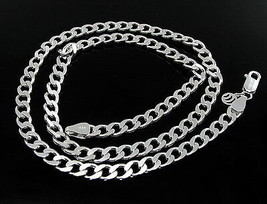 Stylish Solid 925 Sterling Silver Curb Link Design Men&#39;s chain 20&quot; neck ... - £61.65 GBP