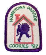 Girl Scout Patch Badge Hometown Parade Cookies 1987 80s Vintage 2.5&quot; - €6,58 EUR