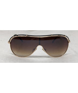 Brown Shield Navigator Aviator Sunglasses Gold Frame The Hangover Style NEW - £11.61 GBP