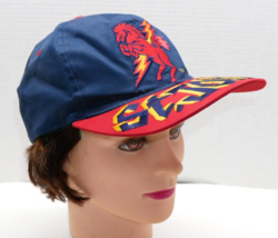 VTG St. John&#39;s Red Storm Brim Spell Out Backscript Snapback Cap Hat Korea - £23.48 GBP