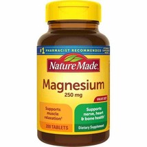 Nature Made Magnesium 250mg 200 Tablets - $180.66 MXN
