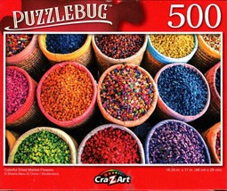 Colorful Dried Market Flowers - 500 Pieces Jigsaw Puzzle - $12.86