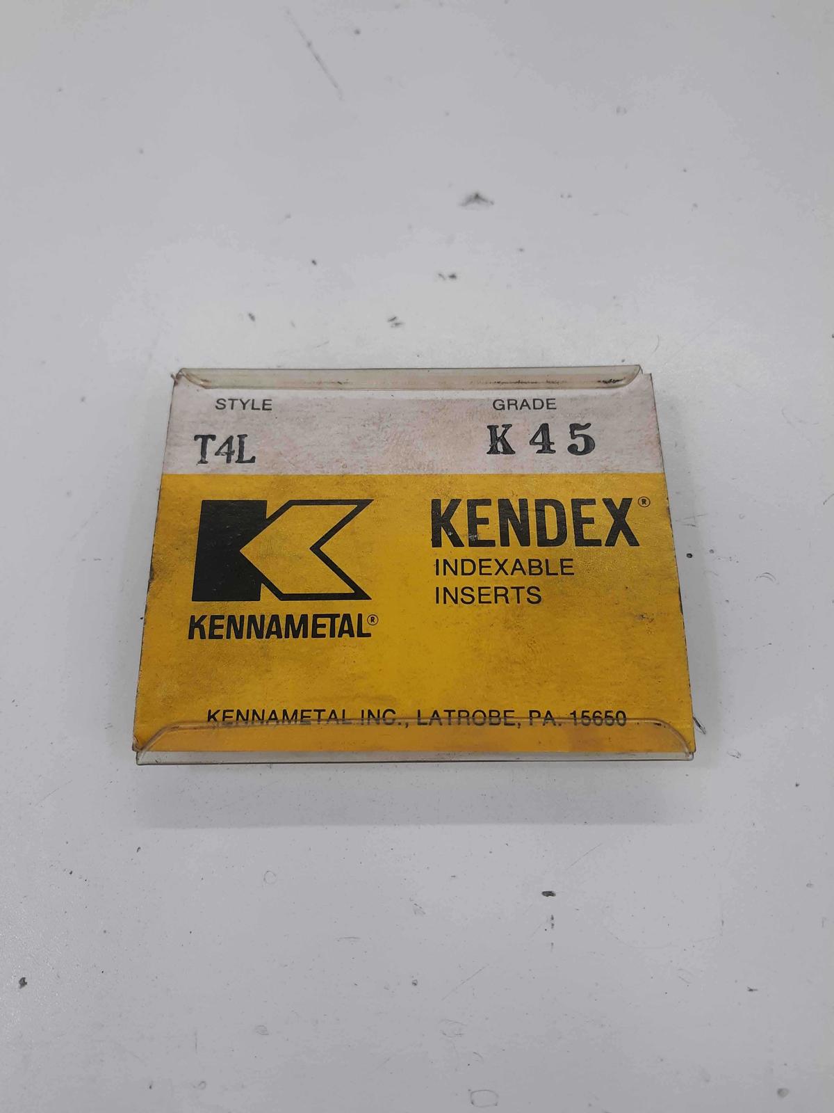 Kennametal T4L K45 Kendex Indexable Inserts 4pcs - $32.00