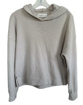 Abercrombie and Fitch Women&#39;s Soft A&amp;F Cozy Cropped Hooded Sweater Size S Ivory - £13.51 GBP