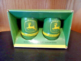 John Deere Tractor Salt &amp; Pepper Shakers - 3 1/2&quot; New in the Box. - $10.39