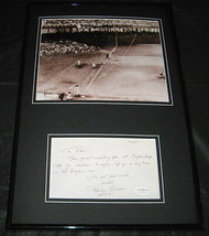 Bobby Thomson Signed Framed Letter &amp; Photo JSA Shot Heard Round World - £71.21 GBP