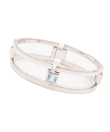 925 Sterling Silver Vintage Bracelet PIANEGONDA Designer Cut Blue Topaz ... - $423.26 CAD