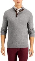 Mens Sweater Quarter Zip Heather Gray Size Xxl Tasso Elba $65 - Nwt - £14.38 GBP