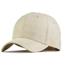 2023 Summer Dad  Linen  Cap Male Cool  Hat Big Head Man Plus Size Baseball Caps  - £87.19 GBP
