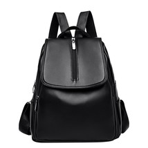 Fashion PU Leather Women Backpack Casual School Backpack for Women Large Capacit - £31.49 GBP