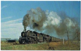 Postcard Train Canadian National Railway 5107 &amp; 6153 Cantic Quebec 1962 - £3.88 GBP