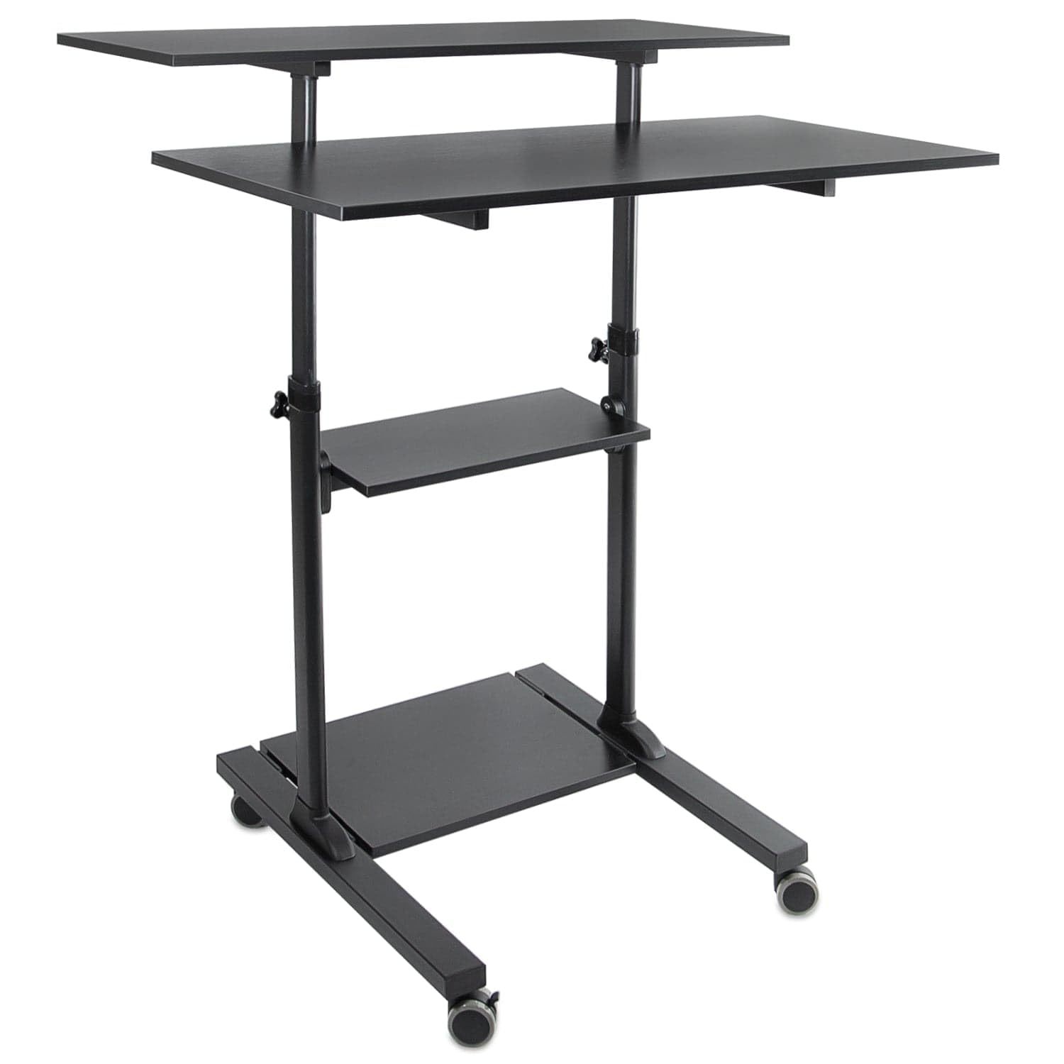 Mount-It! Height Adjustable Rolling Standing Desk, Onesize, Black - $229.99