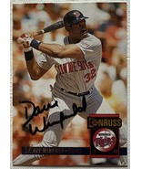 Dave Winfield Autographed Signed 1994 Donruss Baseball Card - Minnesota ... - €21,68 EUR