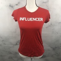 EXPRESS Women’s Influencer T-Shirt-Size Small Red - £8.42 GBP