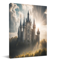 NEW! Ready To Hang Wall Art Enchanted Castle ll Multiple Sizes Available!  - £17.29 GBP+