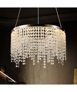Luxury Crystal LED Chandelier: 16&quot; Adjustable Height - €122,06 EUR