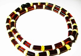 Baltic Amber necklace Natural Amber colorful beads  10.12 gr. A-376 - £54.60 GBP