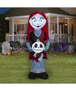 Halloween Airblown Yard Inflatable Sally w/ Jack Pumpkin 5 Ft. Lights Up - $1,261.40 MXN