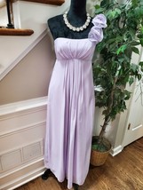 Wtoo by Watters Women Purple Polyester One Shoulder Off Long  Maxi Dress Size 6 - £58.99 GBP