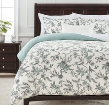 Chanasya Sage Green Floral Duvet Comforter Cover - French Toile Print Bedding - $39.99