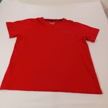 Under Armour Men’s Red T-Shirt Size Large Heat Gear Loose Fit Short Sleeve image 6