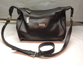 Alfred Dunner Bag Leather Crossbody Brown 4 Zipped Compartments Handbag - $19.75