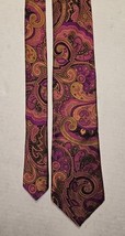 Ted Baker London Mens Tie Paisley Silk Blend Made In USA - $28.70