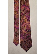 Ted Baker London Mens Tie Paisley Silk Blend Made In USA - $534.96 MXN