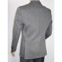 Men's MONO Turkey Casual Dress Jacket Patch Pockets Thick Cotton 1557-04 Gray image 4