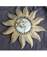 Beautiful Pressed Tin Small Decorative Wall Mirror – SUN &amp; STAR DESIGN –... - £31.13 GBP