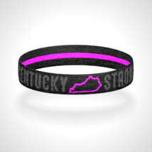 Pick Your State - Reversible Blackout Thin Pink Line Bracelet Wristband - £9.58 GBP