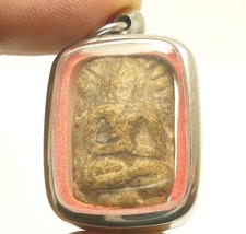 Phra Somdej Lp Puek Thai Powerful Magic Buddha Amulet Real Buddhist Rare Pendant - £77.77 GBP