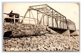 RPPC Iron Highway Bridge Redfield New York NY Postcard W15 - £19.68 GBP