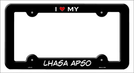 Lhasa Apso Novelty Metal License Plate Frame LPF-211 - $18.95