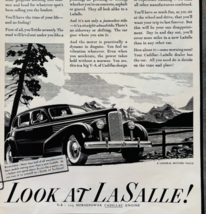 1938 Cadillac LaSalle Advertisement Automobilia Luxury Classic Car GM E90D1 - $561.68 MXN
