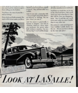 1938 Cadillac LaSalle Advertisement Automobilia Luxury Classic Car GM E90D1 - $560.63 MXN