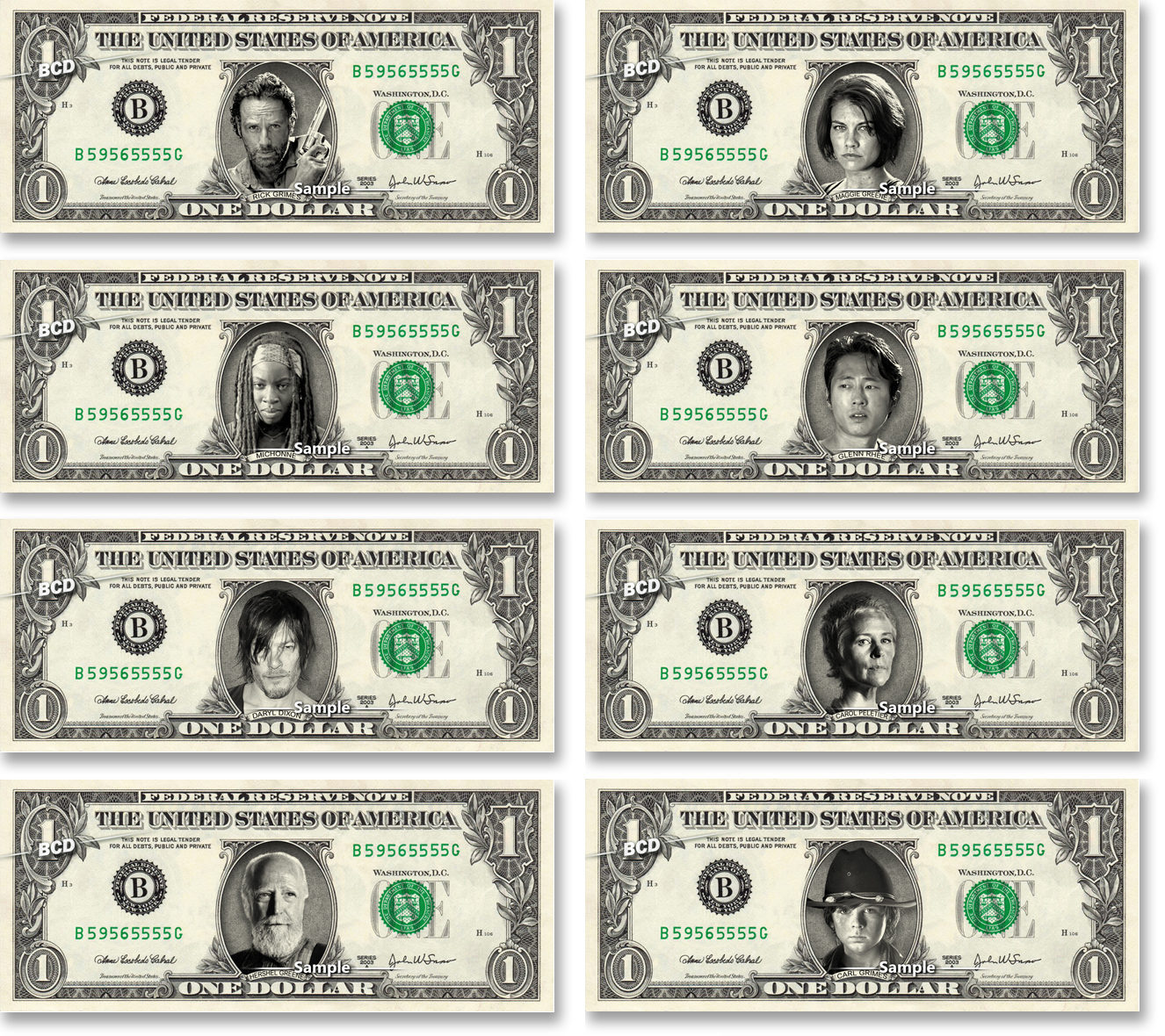 ONE(1) Celebrity Dollar Bill MADE OF MONEY and 50 similar items