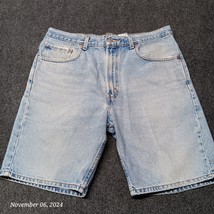 Levi Strauss 505 Shorts Men 36 Blue Jorts Casual Regular Fit Denim Summer - $18.47