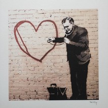 BANKSY Signed - Listen To Your Heart- Certificate (Banksy Art, Banksy Wall Art,  - £111.11 GBP