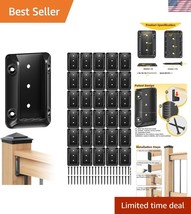 Secure 30 Pcs Deck Railing Bracket Kit with Screws - Ideal for Outdoor P... - $1,008.82 MXN