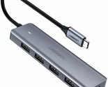 UGREEN USB C Hub 4 Ports USB Type C to USB 3.0 Hub Adapter w/ Micro USB - £15.84 GBP