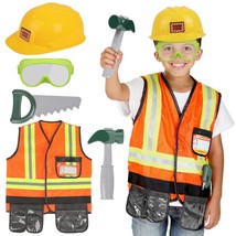 Kids Construction Worker Toys, Toddler Tool Pretend Play With Construction Vest  - £34.36 GBP