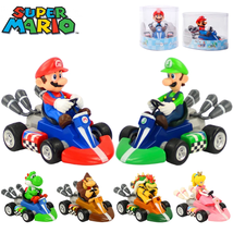 Super Mario Pull Back Car Yoshi Donkey Kong Bowser Luigi Toad Princess Action Fi - £9.18 GBP+