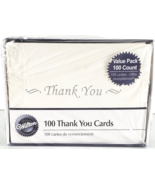 Wilton 100 Count Thank You Cards &amp; Envelopes Simple Yet Elegantly Design... - £14.84 GBP