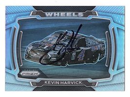 Autographed Kevin Harvick 2021 Panini Prizm Racing Wheels (#4 Mobil 1 Team) Rare - £46.01 GBP